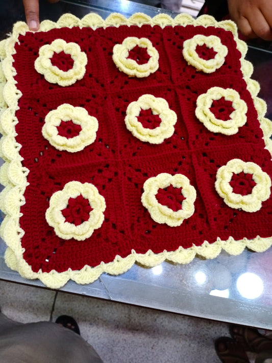 Crochet Cushion Covers Flower Pattern