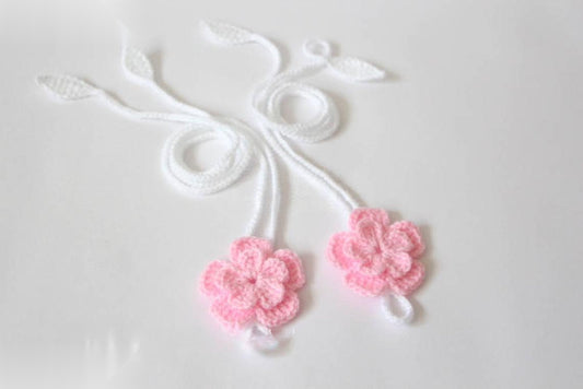 Pink Flower Lace Baby Barefoot Sandals - Summer Comfort Romance