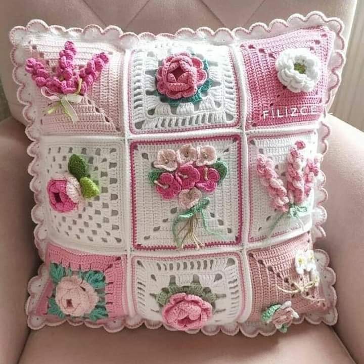 Crochet Cushion Cover