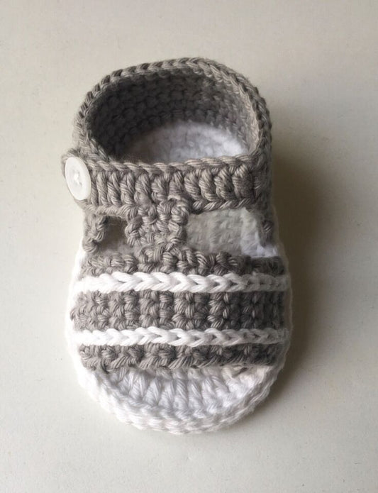 Crochet Summer Sandals For Baby Boys