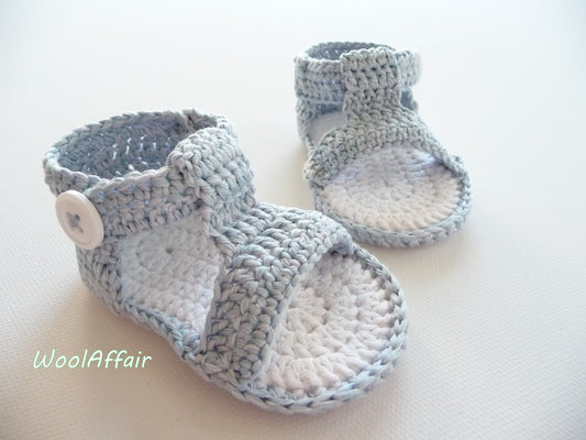 Crochet Summer Sandals For Boys