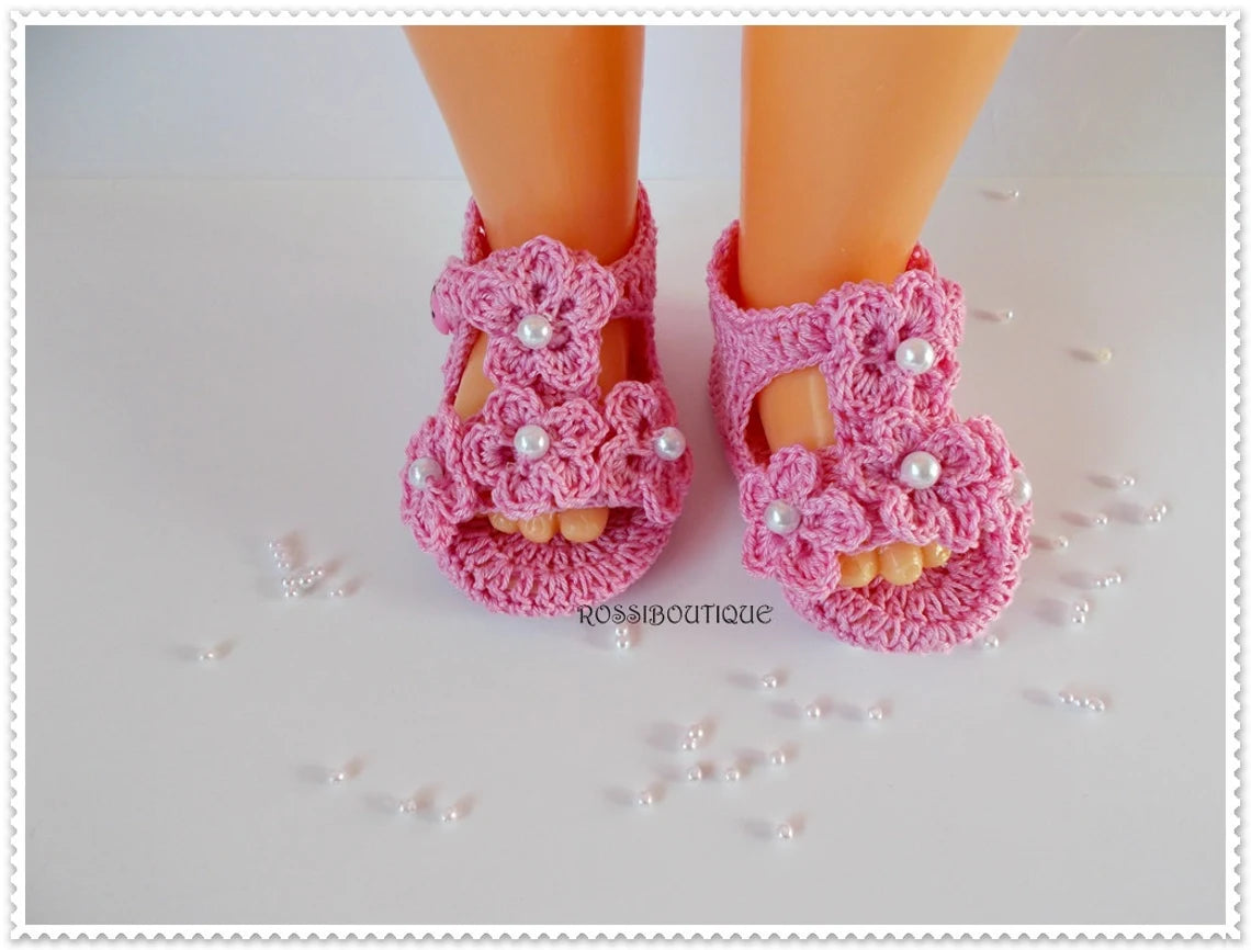 Crochet Girls Summer Sandals