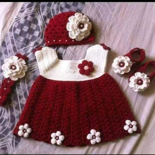 Handmade Crochet Baby Dress