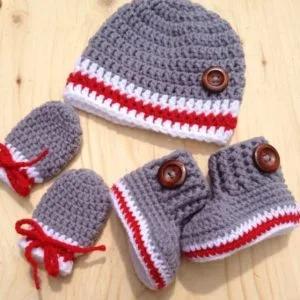 Crochet Baby Boy Winter Set