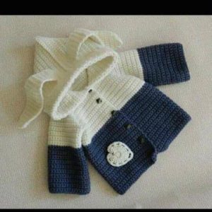 Crochet Boys Wool Hoodie – Winter Hoodie For Kids