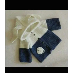 crochet baby boy winter hoodie