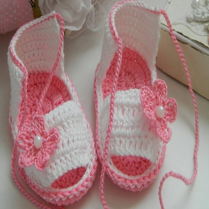 Crochet Girls Shoes For Summer