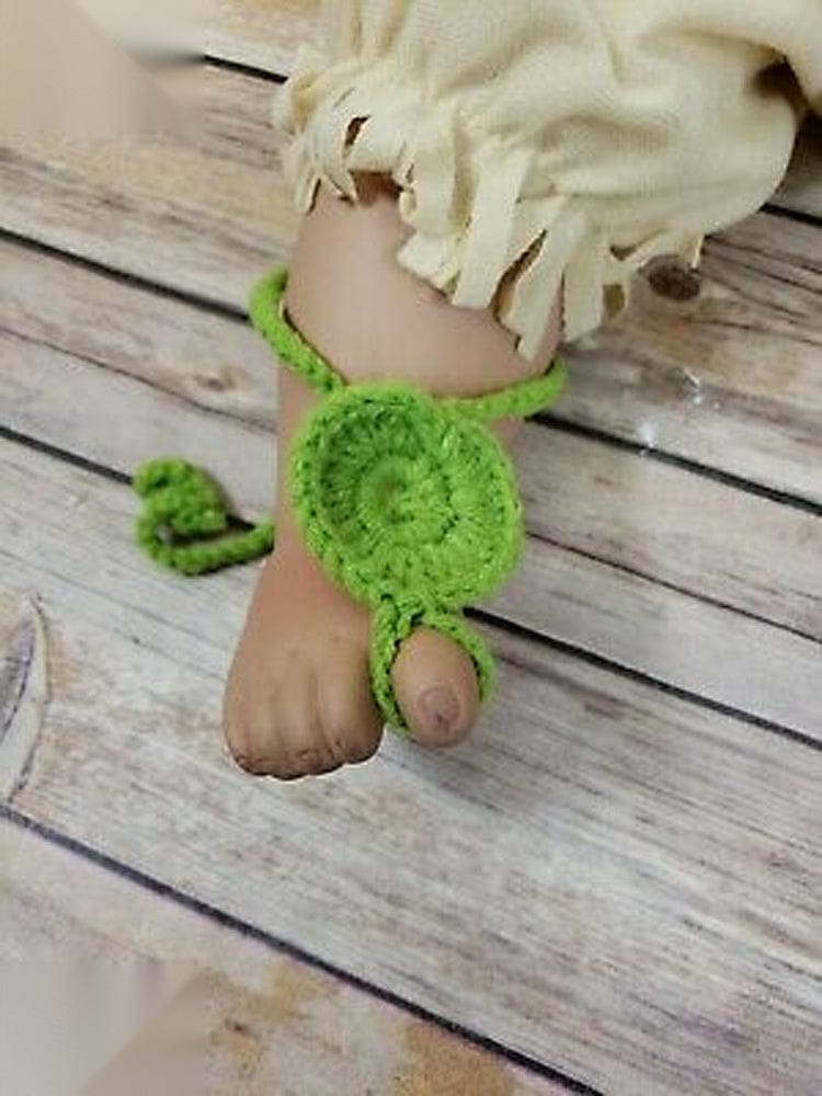 Green Circle Baby Barefoot Sandals - Summer Comfort Style