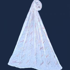 Hand Embroidered Multi colred Bail Karhai Dupatta
