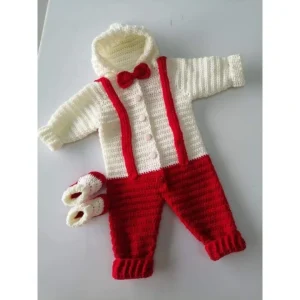 Crochet Newborn Baby Boy Romper
