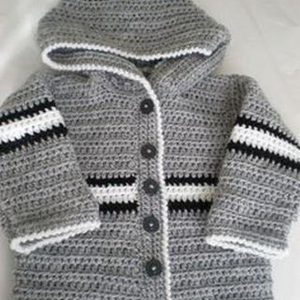 Handmade Crochet Boys Hoodie For Winter