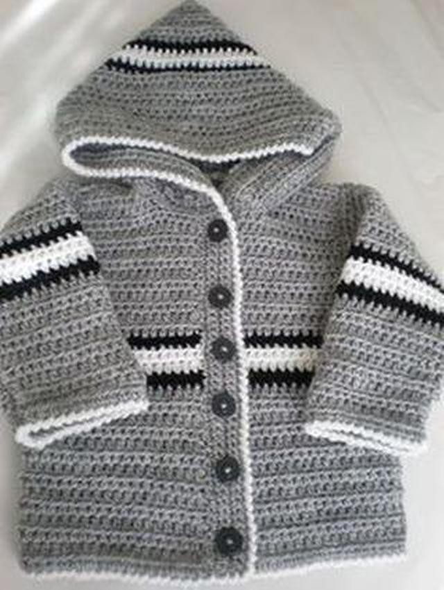 Handmade Crochet Boys Hoodie For Winter