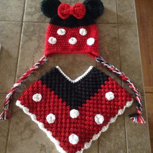 Handmade crochet poncho