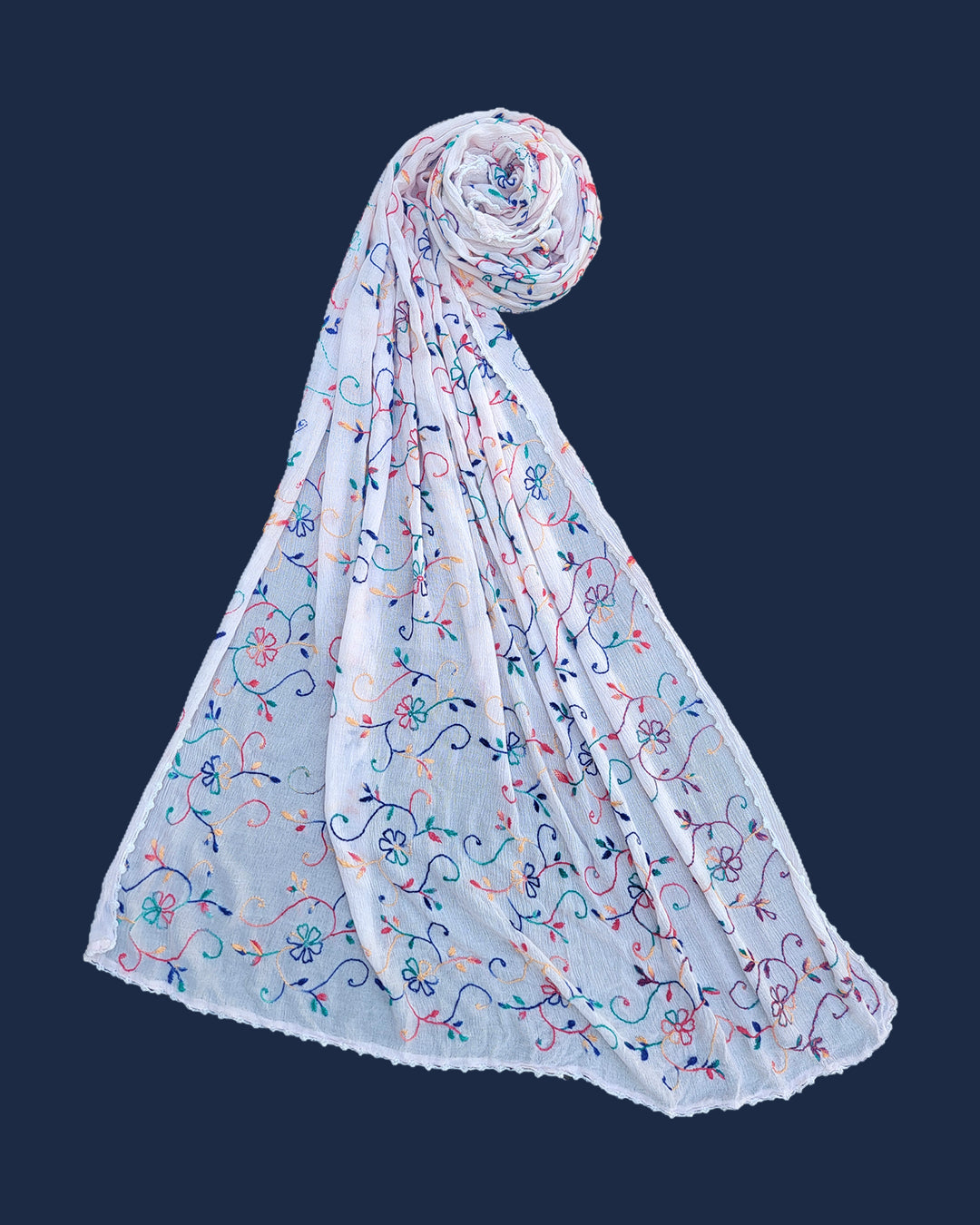Handmade Multani Style Embroidered Dupatta