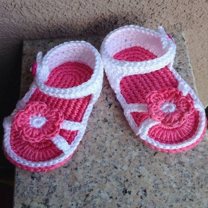 Summer Girls Sandals Pink And white